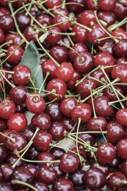 arka plan olarak olgunlaşmış kiraz meyve