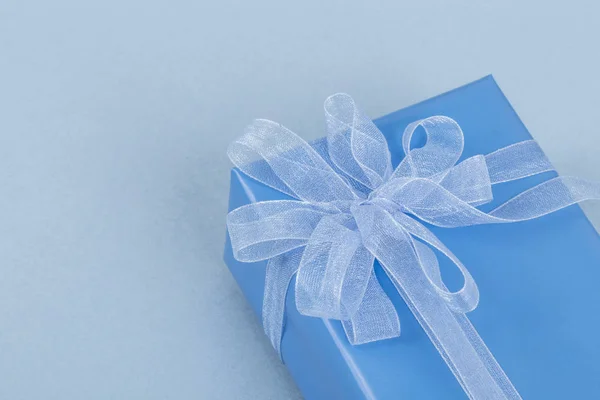 蓝色礼品盒 — 图库照片