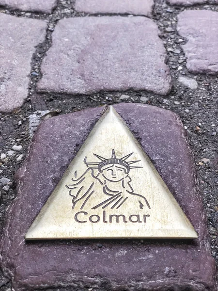 Die Statue der Freiheit in Colmar, Frankreich — Stockfoto