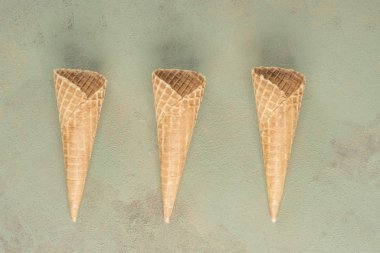 Tablo boş dondurma koniler