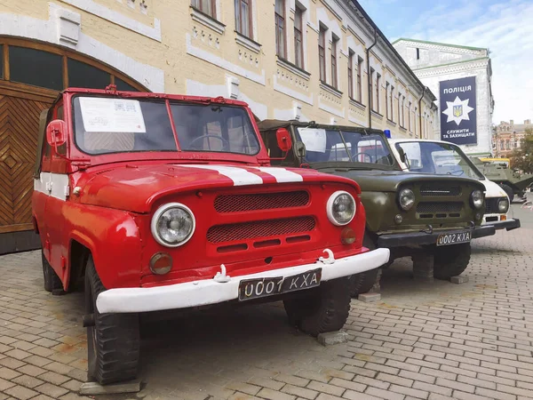 Kiev Ukraine September 2019 Retro Cars Exhibited Chernobyl Museum Kiev — Stok fotoğraf