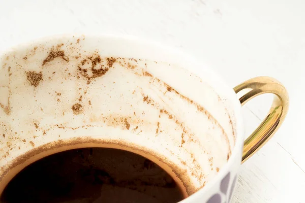 Egy Csésze Kávét Hagyományos Módon Jövendölés Formák — Stock Fotó