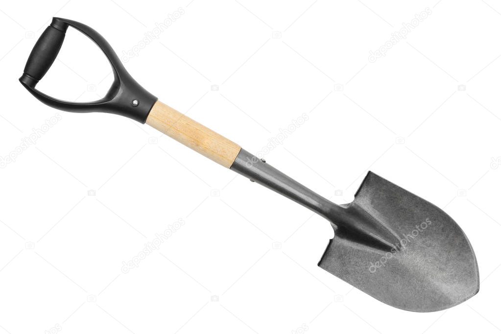 Small shovel isolated on white