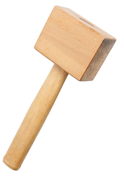 Holzhammer isoliert auf weiß — Stockfoto
