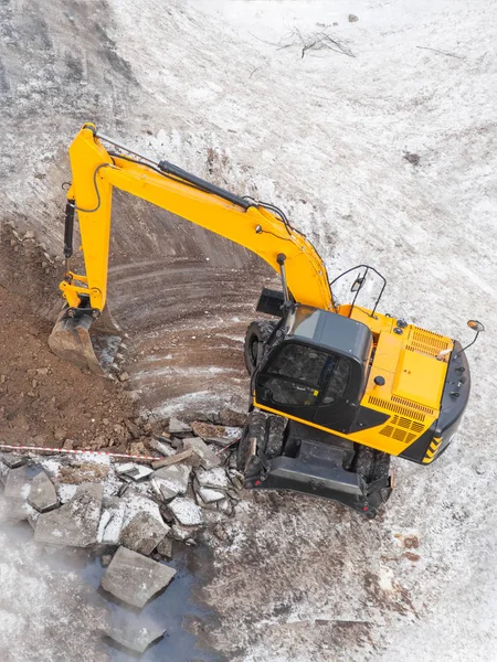 工地的挖掘机 — 图库照片