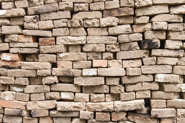 Old clay bricks, grunge background — Stock Photo, Image