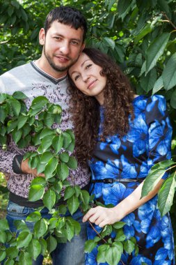 Genç çift açık duygusal portre