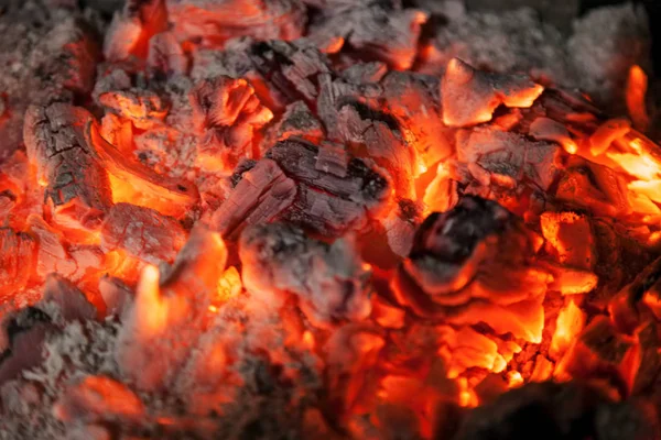 Fundo abstrato de carvão em chamas — Fotografia de Stock
