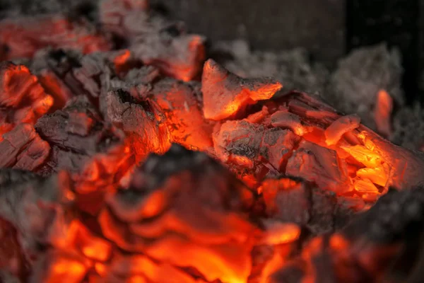 Fond abstrait de charbons brûlants — Photo