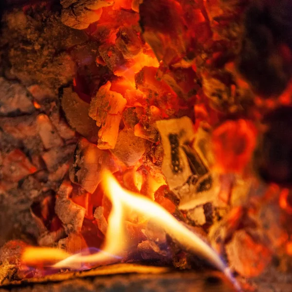 Fundo abstrato de carvão em chamas — Fotografia de Stock
