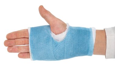 Beyaz arkaplanda elleri birleştirin