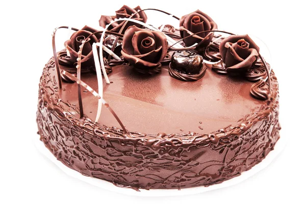 Ciasto czekoladowe z bliska — Zdjęcie stockowe