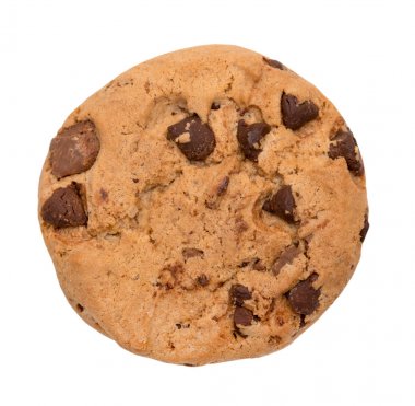 Çikolata parçacıklı kurabiye.