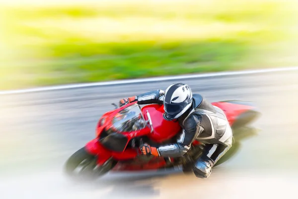 Dynamisk motorcykel racing — Stockfoto
