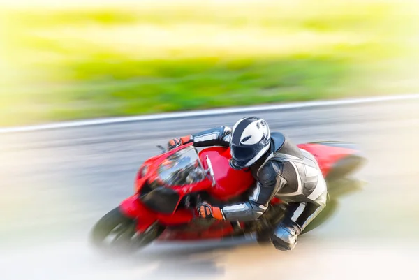 Corrida dinâmica de motos — Fotografia de Stock