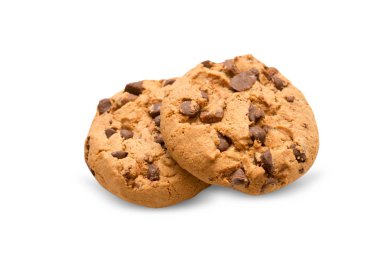 Çikolata parçacıklı kurabiye.