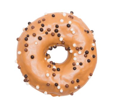 beyaz arkaplanda donut