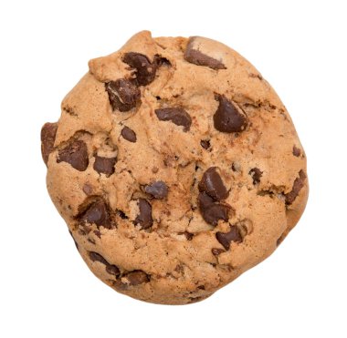 Çikolata parçacıklı kurabiye.