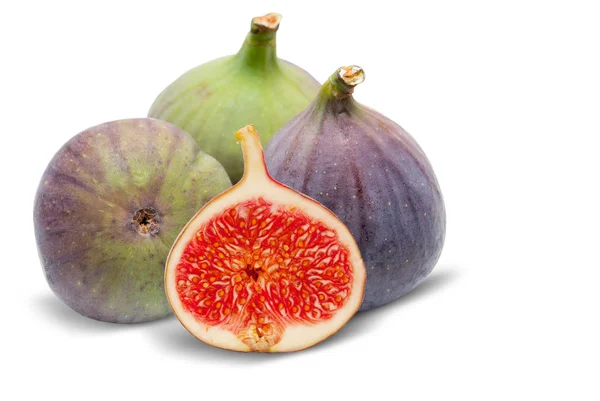 Fig vruchten op witte — Stockfoto