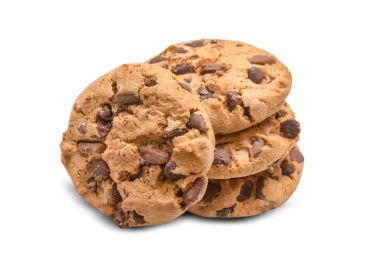 Çikolata parçacıklı kurabiye.