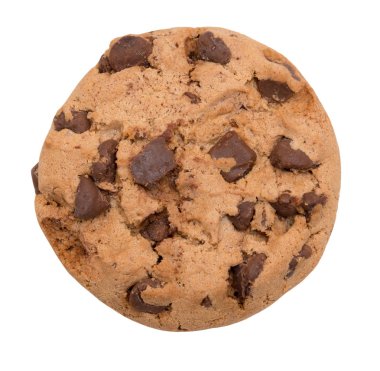 Çikolata parçacıklı kurabiye.