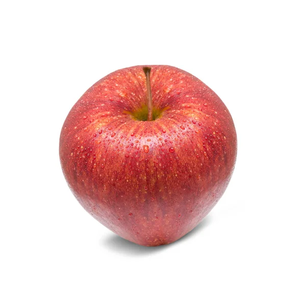 Manzana roja sobre fondo blanco — Foto de Stock