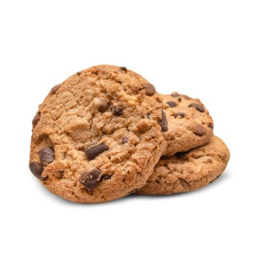 Çikolata parçacıklı kurabiye.