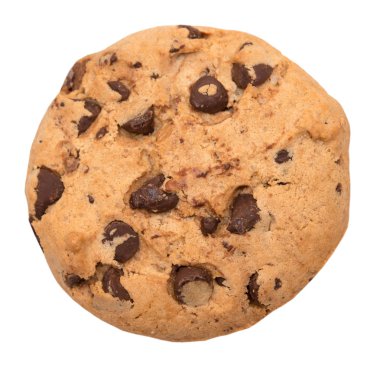 Çikolata parçacıklı kurabiye.