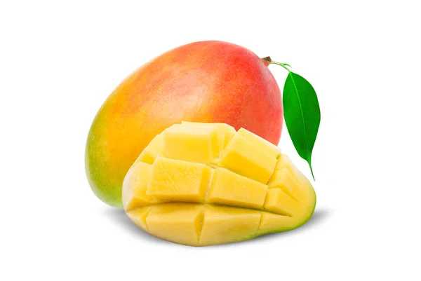 Mango isoliert auf weiß — Stockfoto