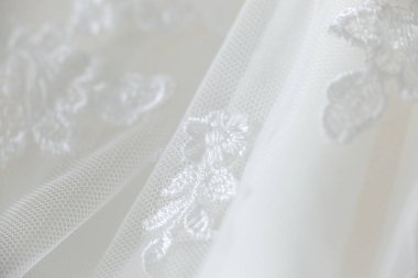 Gelinlik danteli Makro yakın çekim