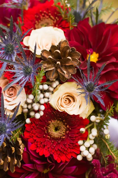 Seasonal Autumn Bridal Bouquet — ストック写真