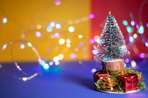 Többszínű Karácsonyi Koszorú — Stock Fotó