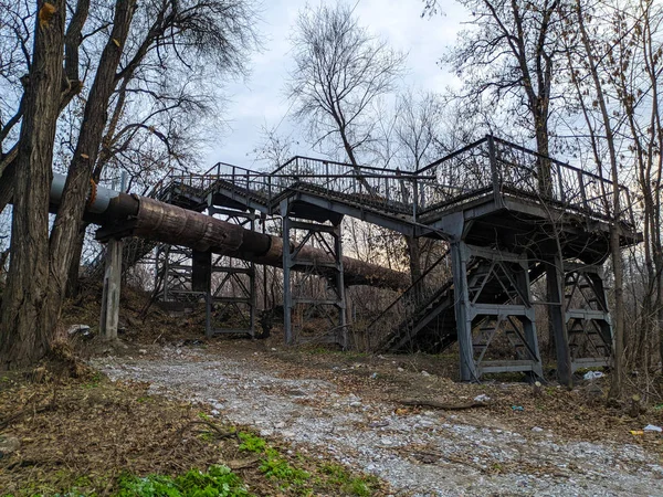 factory designs. bad ecology. smoke dirt and trash in a factory