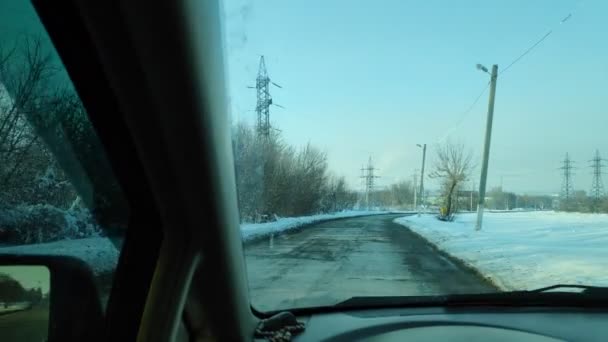 Mouvement Dans Une Voiture Intérieur Voiture — Video