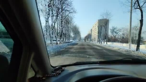 Mouvement Dans Une Voiture Intérieur Voiture — Video