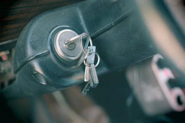 Llave Interruptor Encendido Interior Del Coche Retro — Foto de Stock