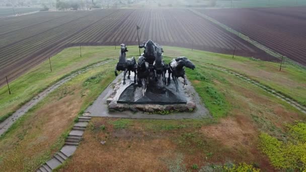 Horse Horse Monument — Stock Video