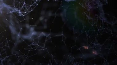 Teknolojileri. Arka plan ağ bağlantıları tel çerçeve web ile. Döngü sorunsuz imkanı.