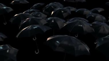 Soyut şemsiye yükselen hava döngü arka planda