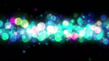Soyut renkli Bokeh parçacıklar döngü arka plan 4k