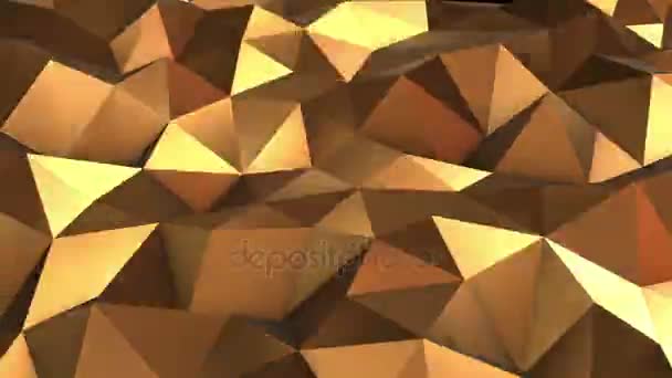 Abstract Low poly loop background Full HD. 3d — Stock Video