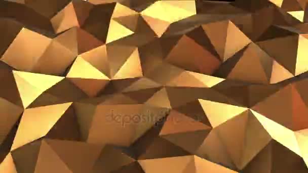 Abstrato baixo poli loop fundo Full HD. 3d — Vídeo de Stock