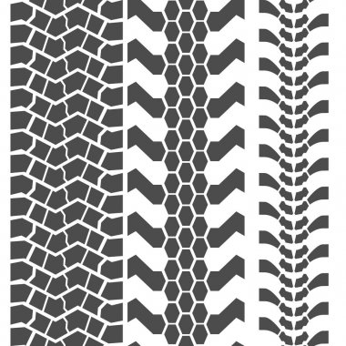 Aşırı çamur lastikleri sorunsuz parmak izi. Vektör