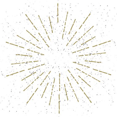 Vintage Sunburst Grunge doku ile. Vektör