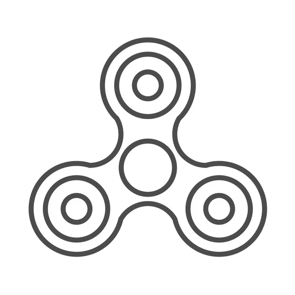 Spinner Fidget Symbol isoliert auf weißem Hintergrund. Vektor — Stockvektor