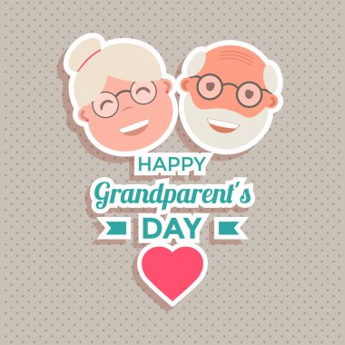 Soyut mutlu dedesi gün arka plan. Vektör