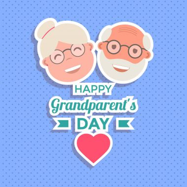 Soyut mutlu dedesi gün arka plan. Vektör