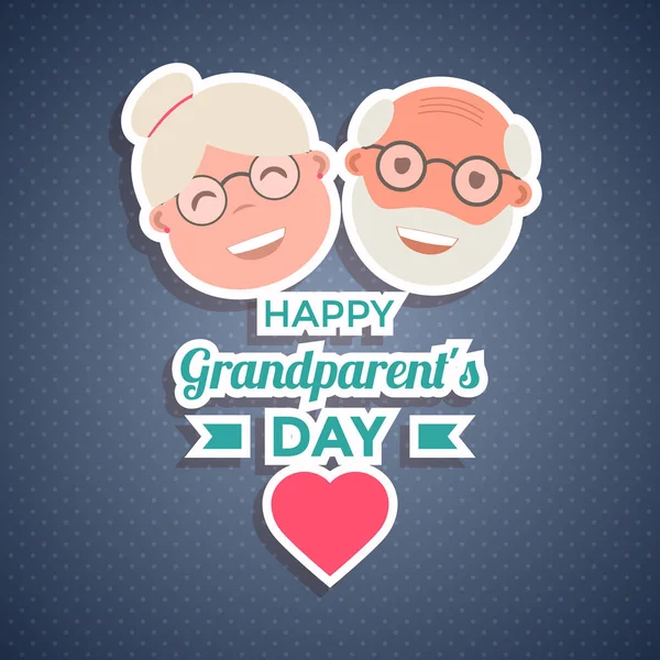 Abstract Happy Grandparents Day Background. Vector — Stock Vector