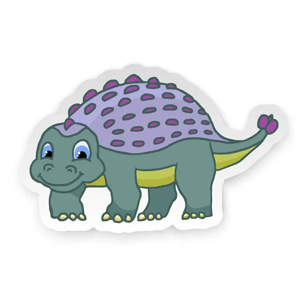 Desenho Animado Kawaii Baby Dino Triceratops Dinossauro Autocolante.  Ilustração do Vetor - Ilustração de infantil, extinto: 209116044