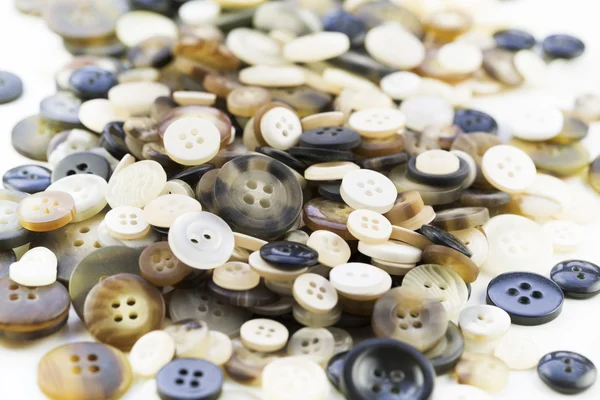 Pilha de botões Brown — Fotografia de Stock
